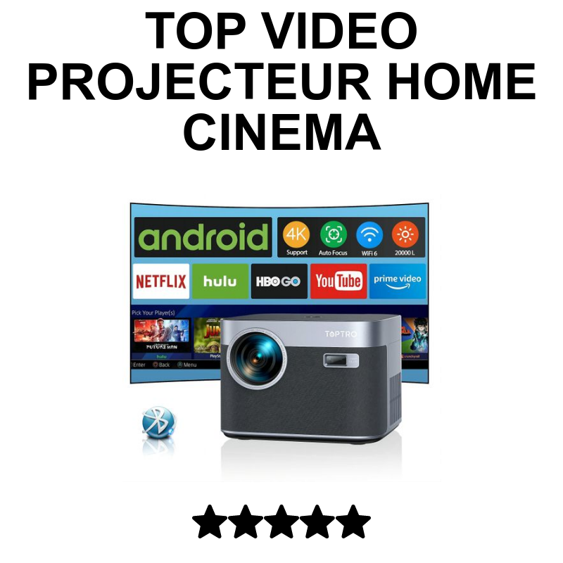 Mini Projecteur, WOLFANG Portable Movie Retroprojecteur Soutenir 4K